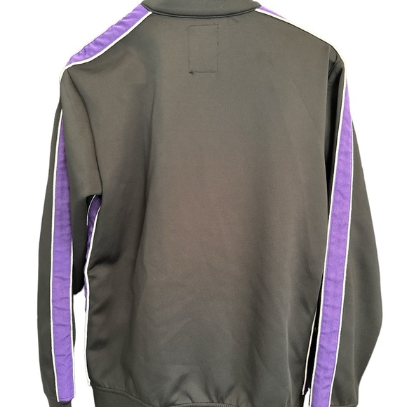 Men's Prps Striped Track Jacket 1  Size S Black-Purple Full Zip - Picture 2 of 11